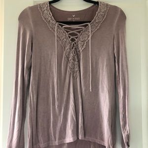 Pale lilac/grey color long sleeve!